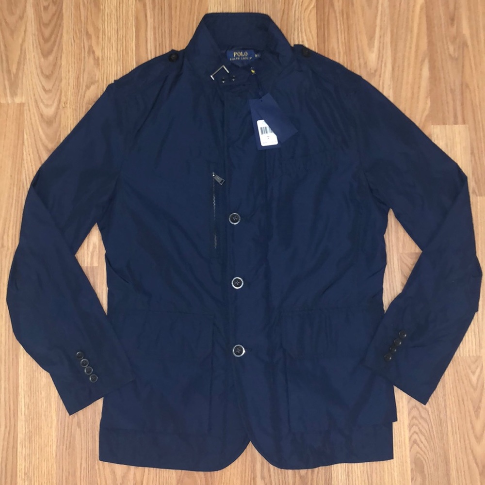 Mens Polo Ralph Lauren Aviator Jacket - Color Navy